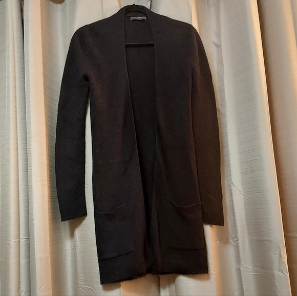 Peruvian Connection Sweaters - Peruvian Connection Black Women's Cardigan Size XS
